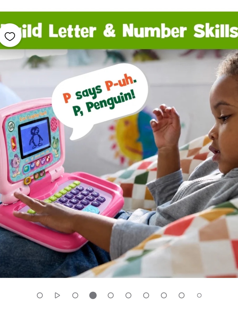 LeapFrog 2-in-1 LeapTop Touch Laptop Toddler Toys set of 2, pink and blue - Picture 7 of 7